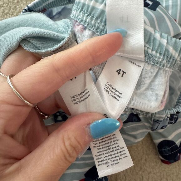 Carters Just For You Toddler Boys Pajama Set 4T - Picture 4 of 4